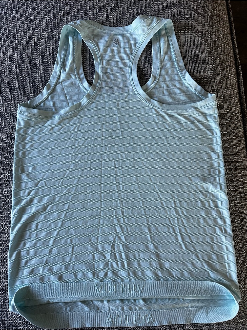 Athleta Light Blue Racerback Tank Top - Picture 3 of 4